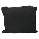 PRADA Shoulder Bag Nylon Black Silver Auth 132150-2