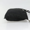 PRADA Shoulder Bag Nylon Black Silver Auth 132150-3
