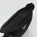 PRADA Shoulder Bag Nylon Black Silver Auth 132150-6