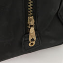 MCM Vicetos Logogram Hand Bag PVC Black Gold Auth 132159-10