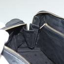MCM Vicetos Logogram Hand Bag PVC Black Gold Auth 132159-19