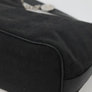 BVLGARI Logo Mania Shoulder Bag Canvas Black Silver Auth 132165-8