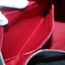 BVLGARI Logo Mania Shoulder Bag Canvas Black Silver Auth 132165-21