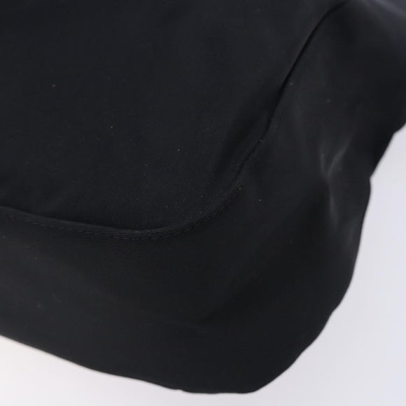 Christian Dior Maris Pearl Shoulder Bag Nylon Navy Silver Auth 132171