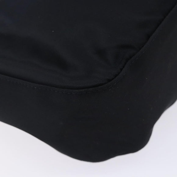 Christian Dior Maris Pearl Shoulder Bag Nylon Navy Silver Auth 132171