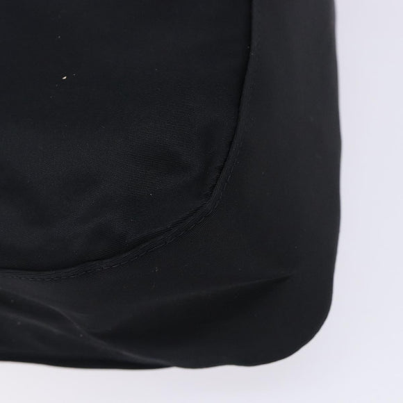 Christian Dior Maris Pearl Shoulder Bag Nylon Navy Silver Auth 132171