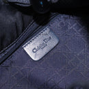 Christian Dior Maris Pearl Shoulder Bag Nylon Navy Silver Auth 132171-17