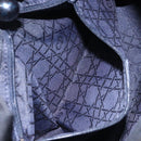 Christian Dior Maris Pearl Shoulder Bag Nylon Navy Silver Auth 132171-20