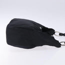 Christian Dior Maris Pearl Shoulder Bag Nylon Navy Silver Auth 132171-3