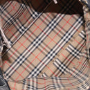 Burberrys Hand Bag Leather Black Gold Auth 132174-16