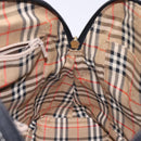 Burberrys Hand Bag Leather Black Gold Auth 132174-17