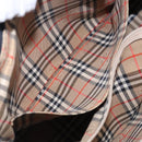 Burberrys Hand Bag Leather Black Gold Auth 132174-20