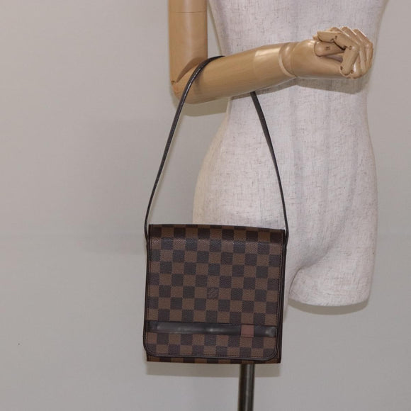LOUIS VUITTON Damier Ebene Tribeca Mini Shoulder Bag N51162 LV Auth 132175