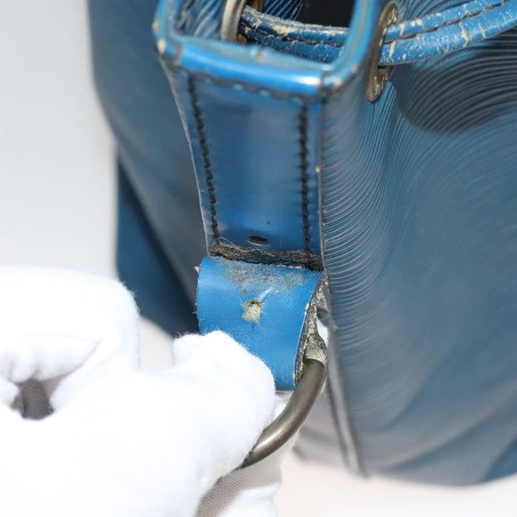 LOUIS VUITTON Epi Petit Noe Shoulder Bag Blue M44105 LV Auth 132176