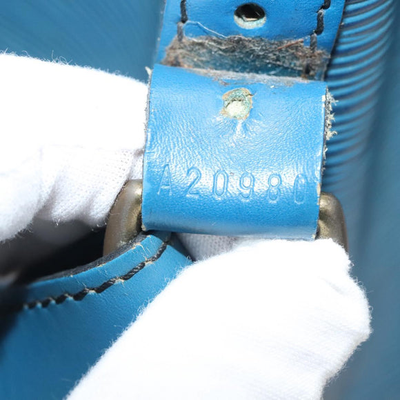 LOUIS VUITTON Epi Petit Noe Shoulder Bag Blue M44105 LV Auth 132176