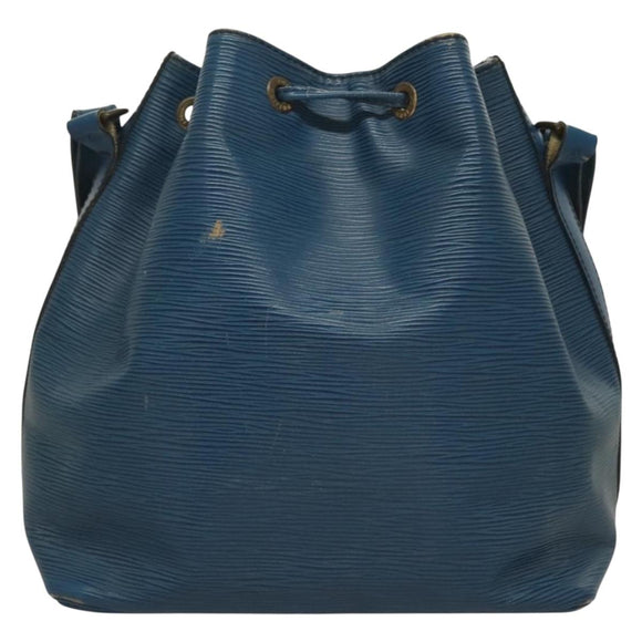 LOUIS VUITTON Epi Petit Noe Shoulder Bag Blue M44105 LV Auth 132176