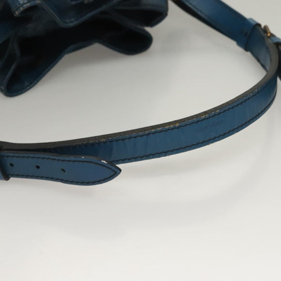 LOUIS VUITTON Epi Petit Noe Shoulder Bag Blue M44105 LV Auth 132176