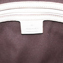 GUCCI GG Canvas Guccissima Horsebit Tote Bag White Gold 145993 Auth 132199-16