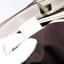 GUCCI GG Canvas Guccissima Horsebit Tote Bag White Gold 145993 Auth 132199-21