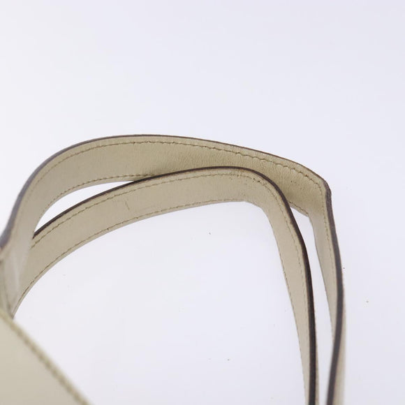 GUCCI GG Canvas Guccissima Horsebit Tote Bag White Gold 145993 Auth 132199