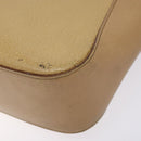 GUCCI Tote Bag Leather Beige Silver 002 1135 Auth 132207-10