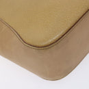 GUCCI Tote Bag Leather Beige Silver 002 1135 Auth 132207-11