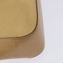 GUCCI Tote Bag Leather Beige Silver 002 1135 Auth 132207-13