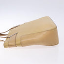 GUCCI Tote Bag Leather Beige Silver 002 1135 Auth 132207-5