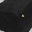 CHANEL New Travel line Tote Bag Nylon Gold Black CC Auth 132226-9