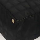 CHANEL New Travel line Tote Bag Nylon Gold Black CC Auth 132226-14