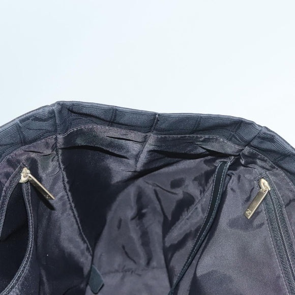 CHANEL New Travel line Tote Bag Nylon Gold Black CC Auth 132226