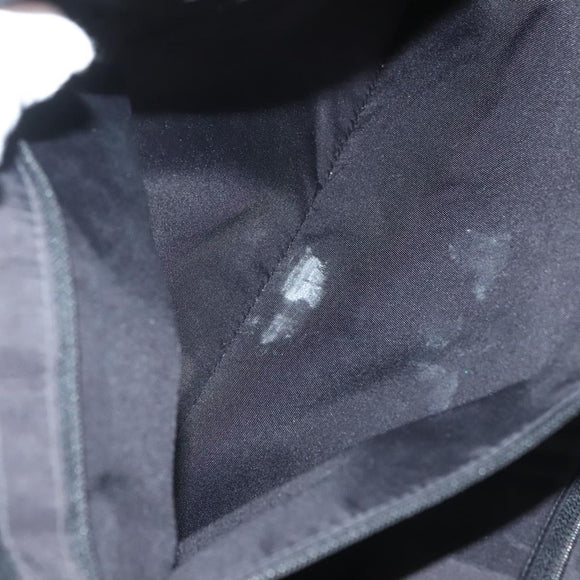 CHANEL New Travel line Tote Bag Nylon Gold Black CC Auth 132226