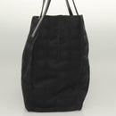 CHANEL New Travel line Tote Bag Nylon Gold Black CC Auth 132226-4