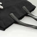 CHANEL New Travel line Tote Bag Nylon Gold Black CC Auth 132226-6