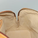 LOUIS VUITTON Nomad leather Alma Hand Bag Beige M85000 LV Auth 132230-18