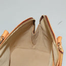 LOUIS VUITTON Nomad leather Alma Hand Bag Beige M85000 LV Auth 132230-19