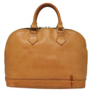 LOUIS VUITTON Nomad leather Alma Hand Bag Beige M85000 LV Auth 132230-2