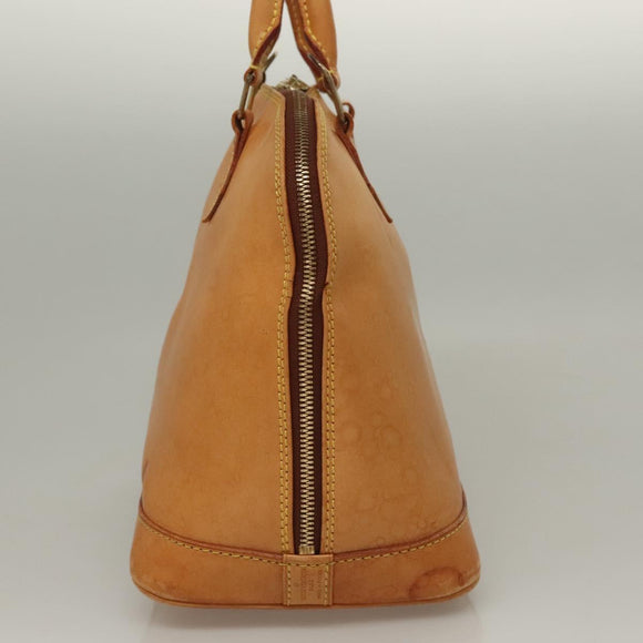 LOUIS VUITTON Nomad leather Alma Hand Bag Beige M85000 LV Auth 132230