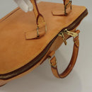 LOUIS VUITTON Nomad leather Alma Hand Bag Beige M85000 LV Auth 132230-6