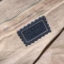 PRADA Shoulder Bag Leather Navy Silver Auth 132232-19