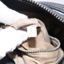 PRADA Shoulder Bag Leather Navy Silver Auth 132232-11