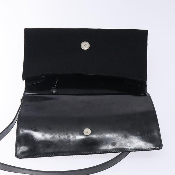 GUCCI Shoulder Bag Nylon Black Auth 132240