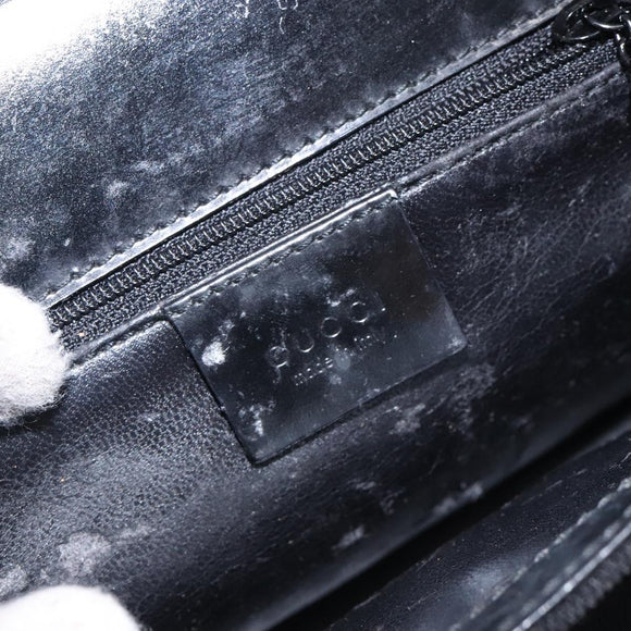 GUCCI Shoulder Bag Nylon Black Auth 132240