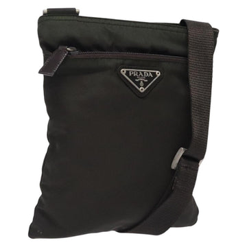 PRADA Shoulder Bag Nylon Khaki Auth 132244