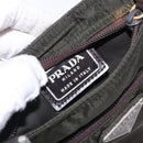PRADA Shoulder Bag Nylon Khaki Auth 132244-18