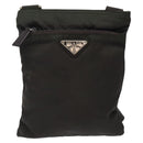 PRADA Shoulder Bag Nylon Khaki Auth 132244-13