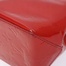 LOUIS VUITTON Monogram Vernis Reade PM Hand Bag Red Rouge M91088 LV Auth 132250-14