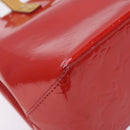 LOUIS VUITTON Monogram Vernis Reade PM Hand Bag Red Rouge M91088 LV Auth 132250-9