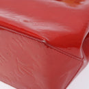LOUIS VUITTON Monogram Vernis Reade PM Hand Bag Red Rouge M91088 LV Auth 132250-15