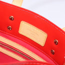 LOUIS VUITTON Monogram Vernis Reade PM Hand Bag Red Rouge M91088 LV Auth 132250-17